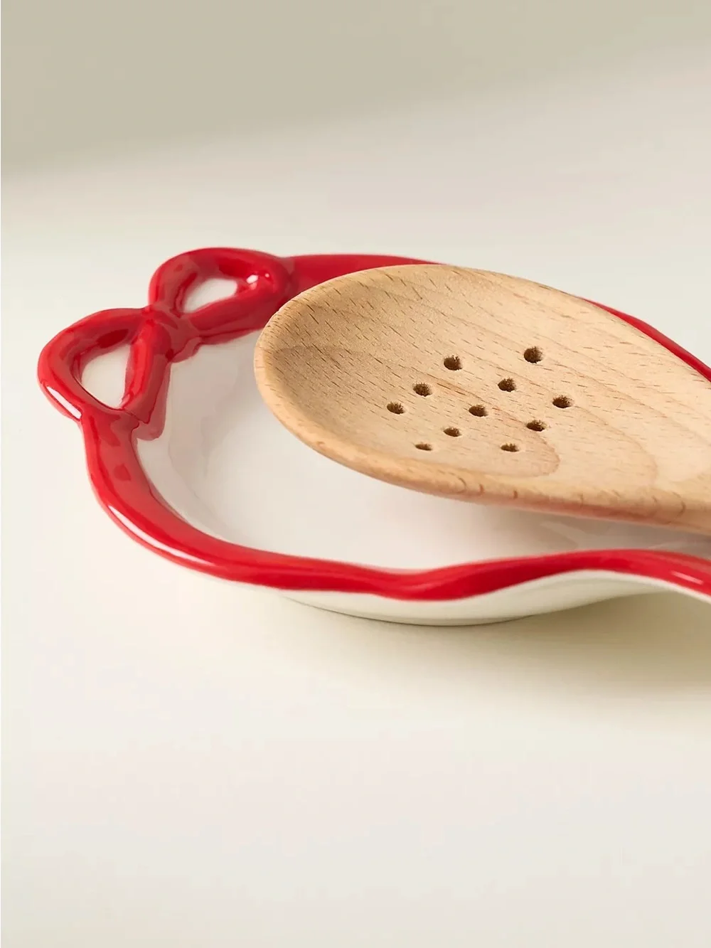 Anthropologie Benedita Bow Stoneware Spoon Rest